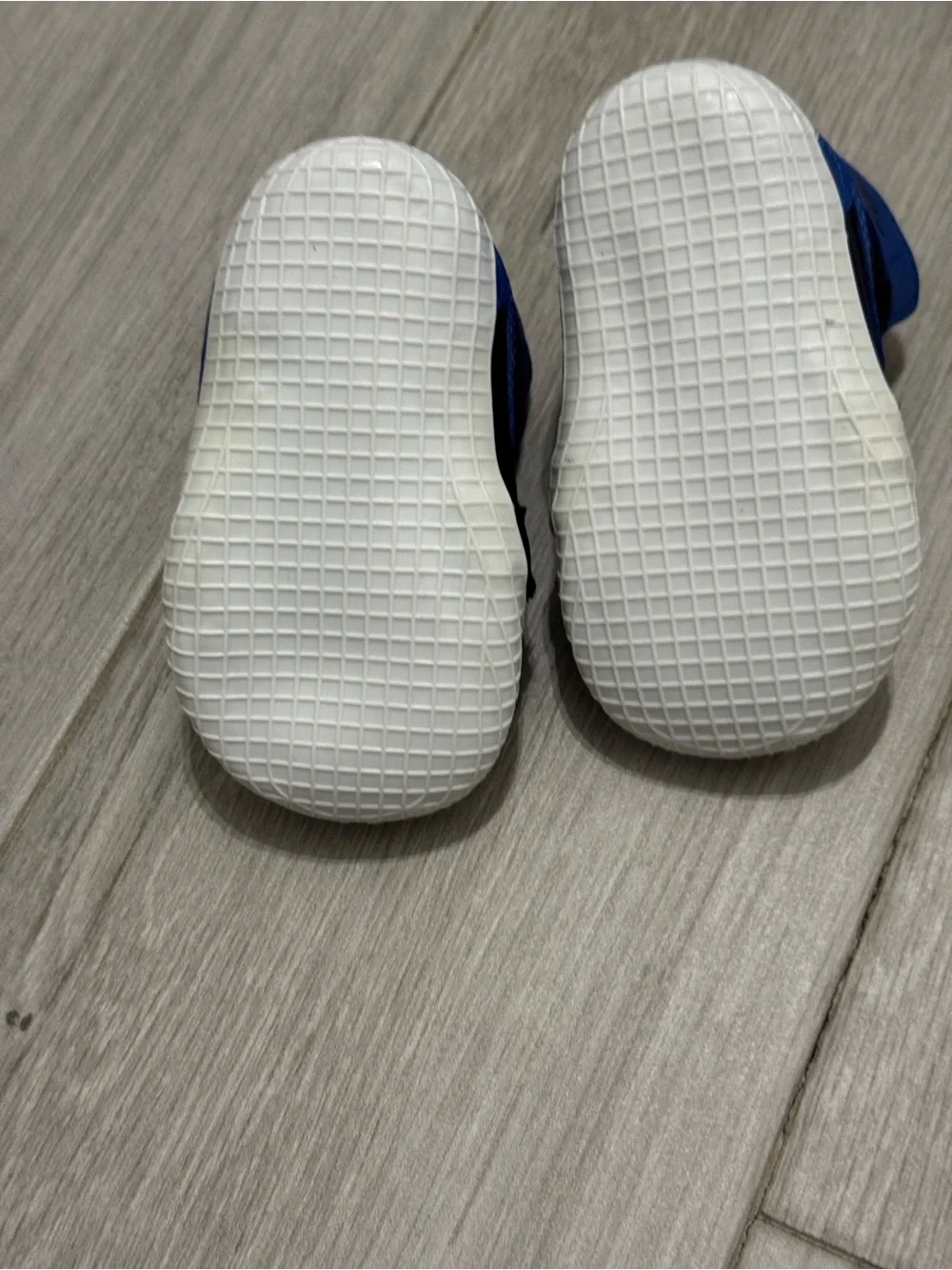Nike Baby Blue and Black Jordan 1 Crib Shoe